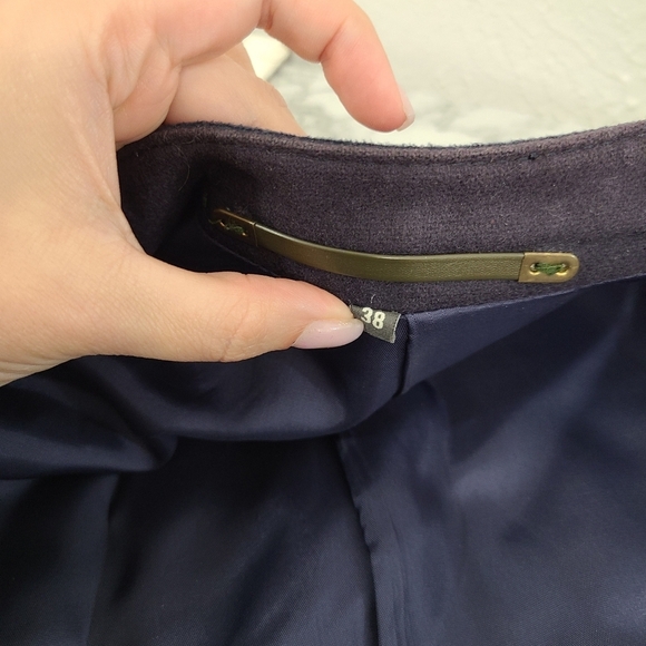 Vintage Austrian wool blazer jacket navy blue double breasted military size 38 - Picture 9 of 10